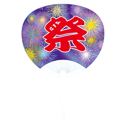 リサイクルうちわ　祭(花火)
