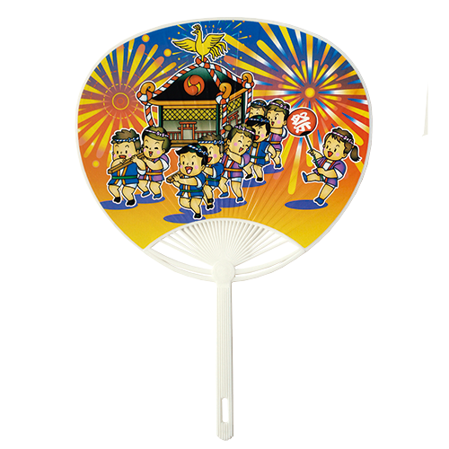 ポリうちわ　子供みこし